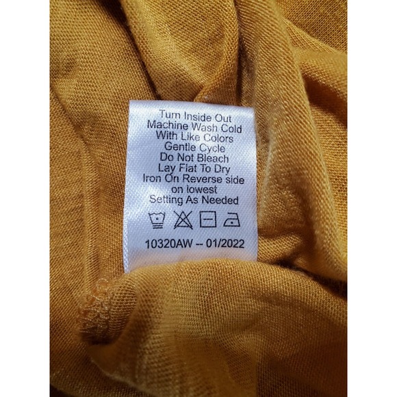 Tempted Hearts LA Top Womens Plus 2X Mustard Yellow Purple Embroidered Boho - Picture 11 of 16